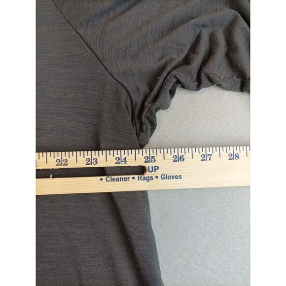 Torrid Active Womens 3/4 Slve ScoopNeck Workout Shirt Size 4 Black - Picture 9 of 10